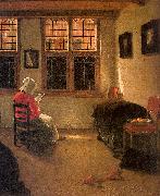 Pieter Janssens Elinga Woman Reading_l oil painting